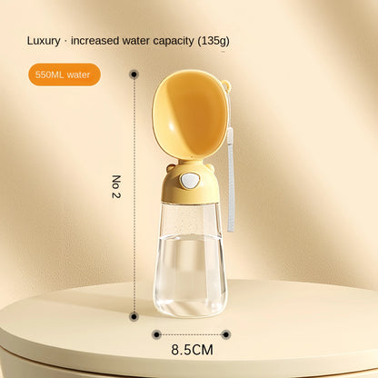 Portable Water Bottle with Food Dispenser