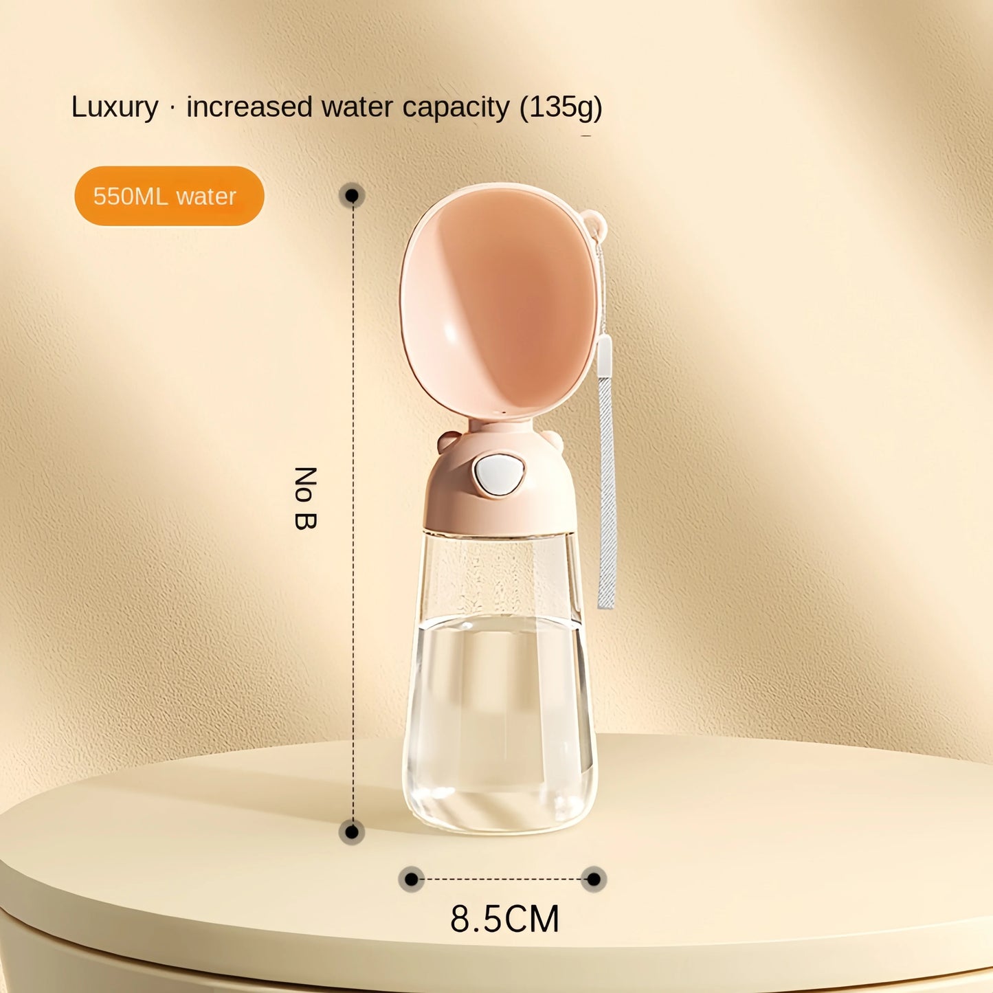 Portable Water Bottle with Food Dispenser